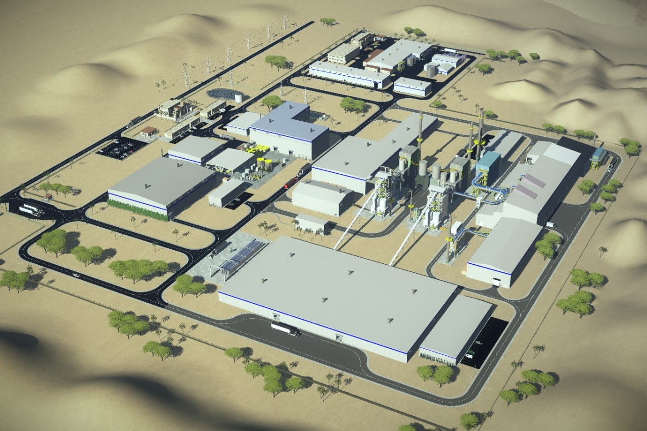 Visual rendering of the new recycling supercenter facility