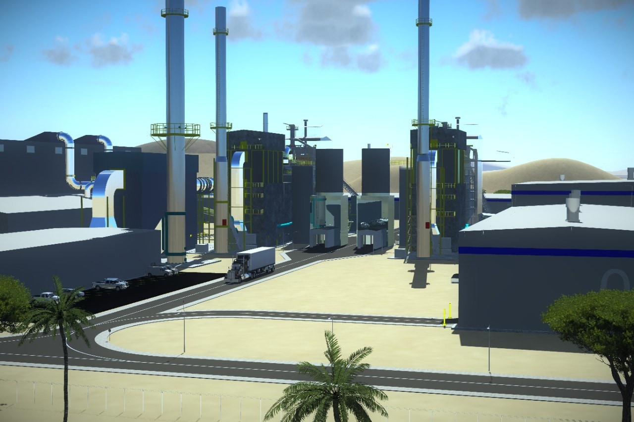Visual rendering of the new recycling supercenter facility