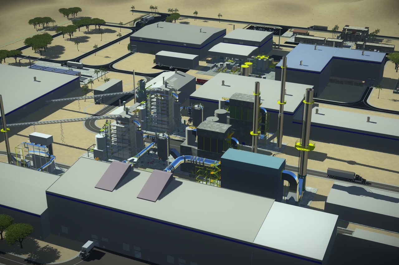 Visual rendering of the new recycling supercenter facility