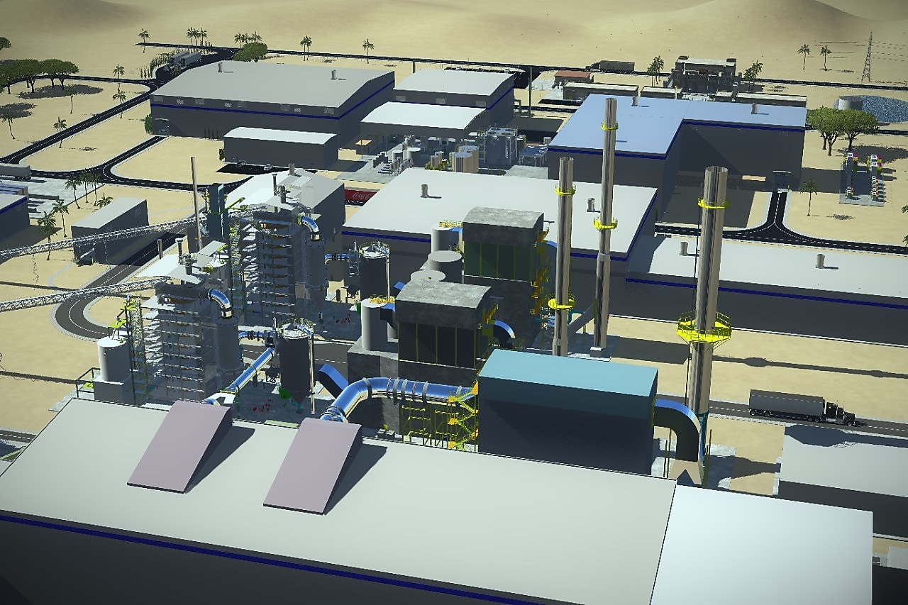 Visual rendering of the new recycling supercenter facility