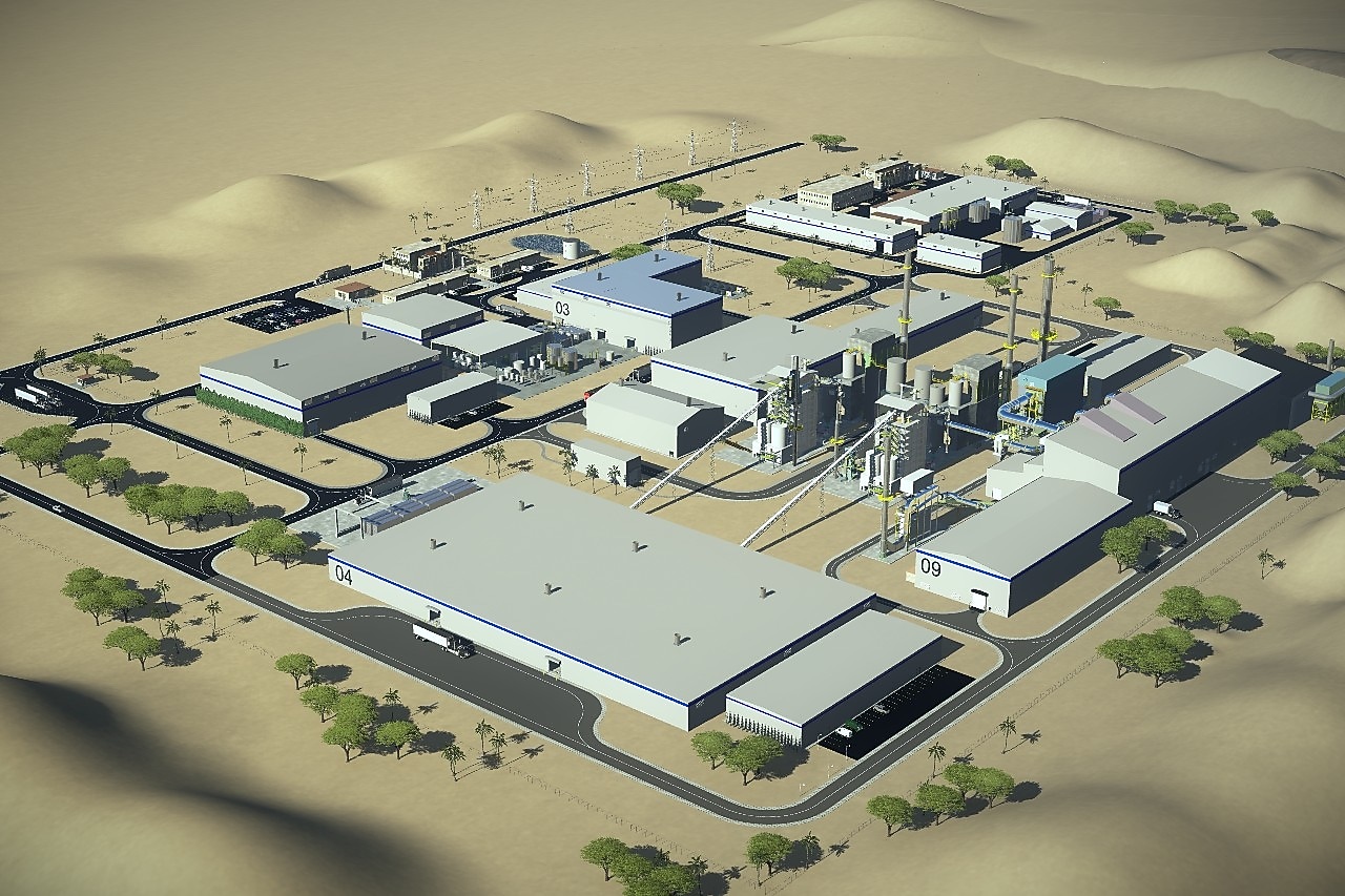 Visual rendering of the new recycling supercenter facility