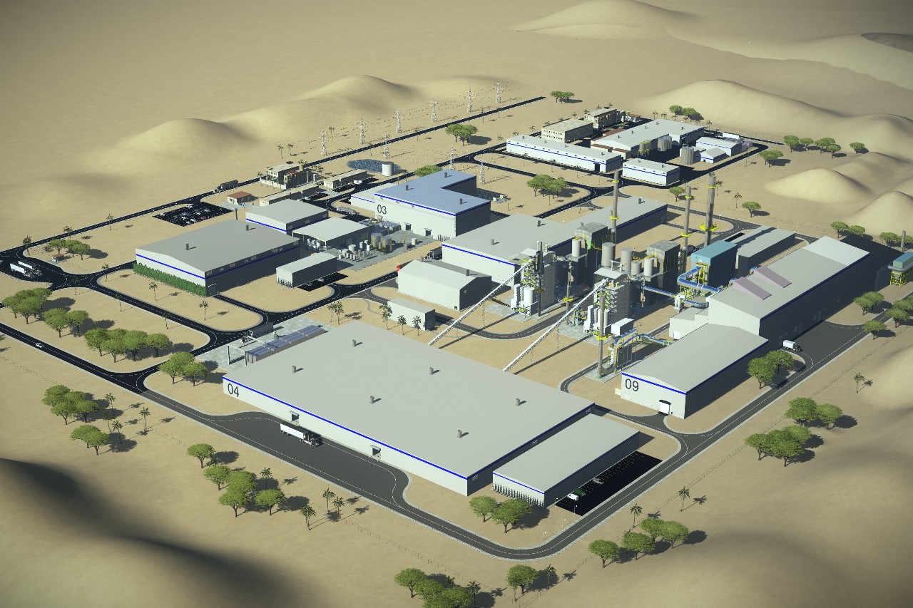 Visual rendering of the new recycling supercenter facility